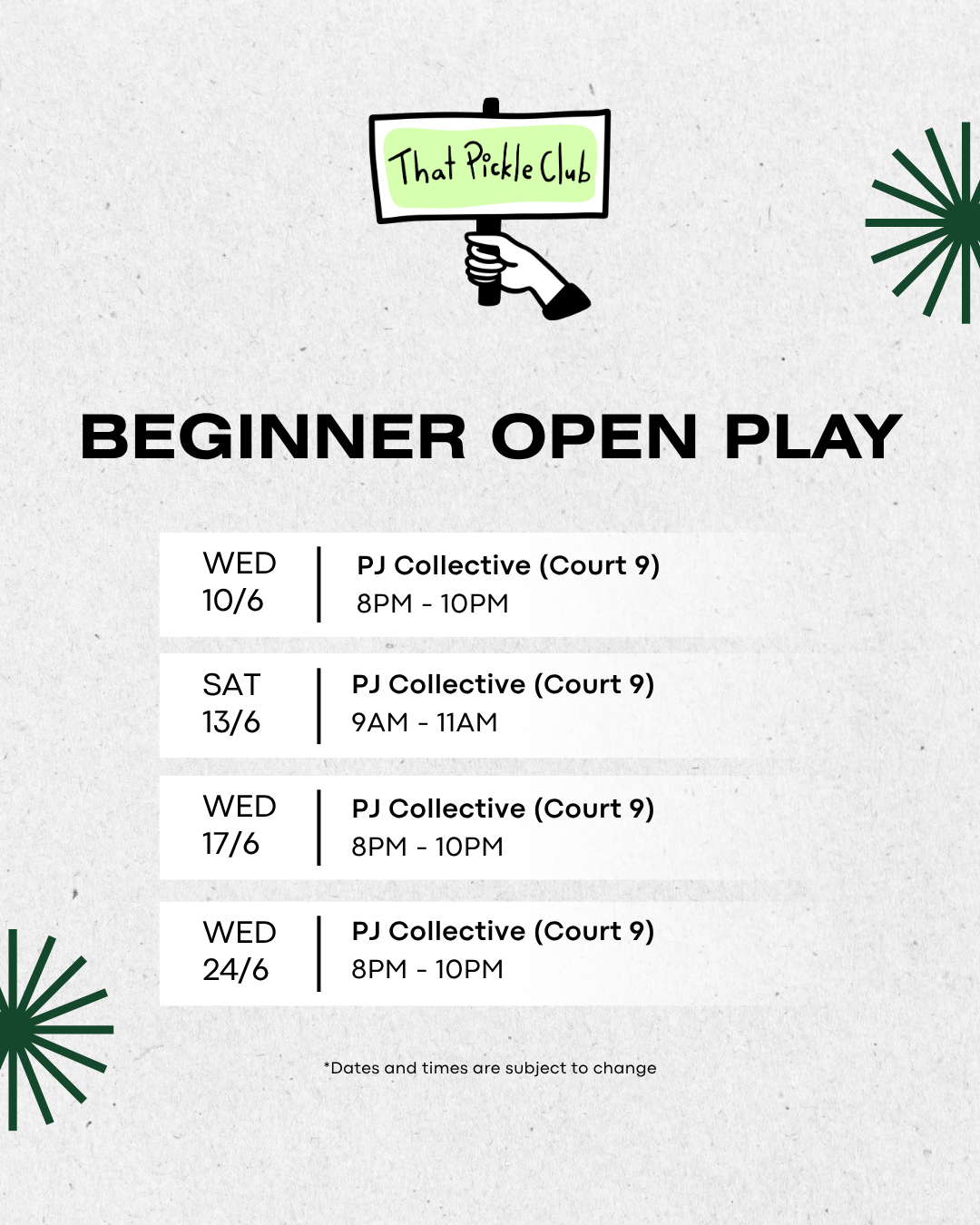 That Pickle Club Beginner Social Play (June)